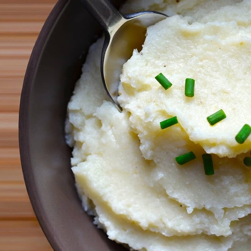 Garlic Cauliflower Mashed Potatoes