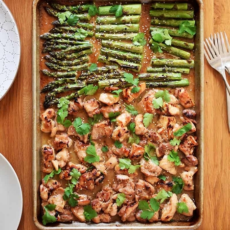 Sheet Pan Chicken and Asparagus
