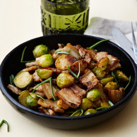Stir Fry - Pork Belly with Brussels Sprouts