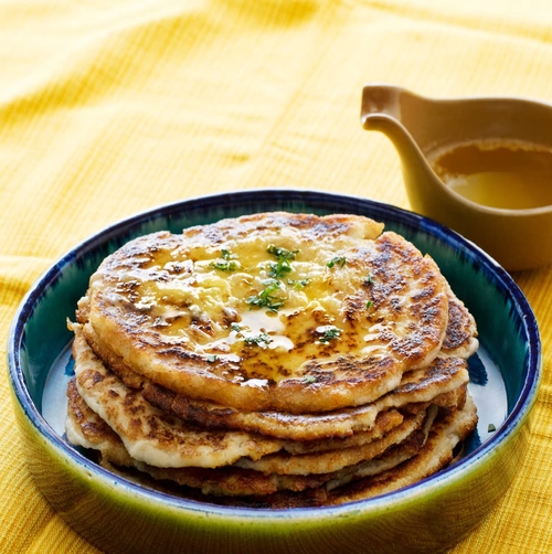 Keto Naan Bread with Melted Garlic Butter