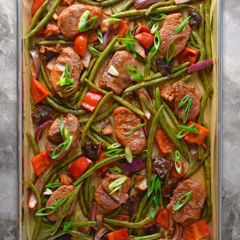 Sheet Pan Sweet and Spicy Pork