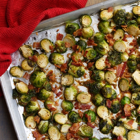 Roast Brussels Sprouts and Bacon