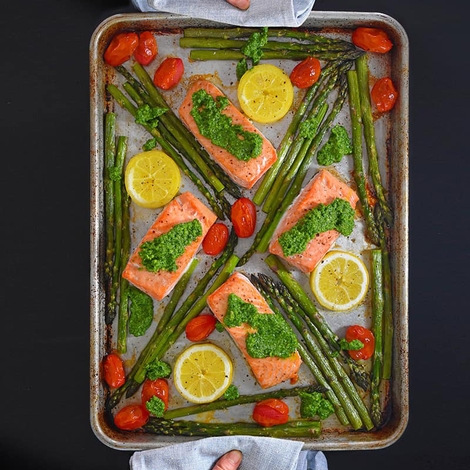 Sheet Pan Salmon Supper