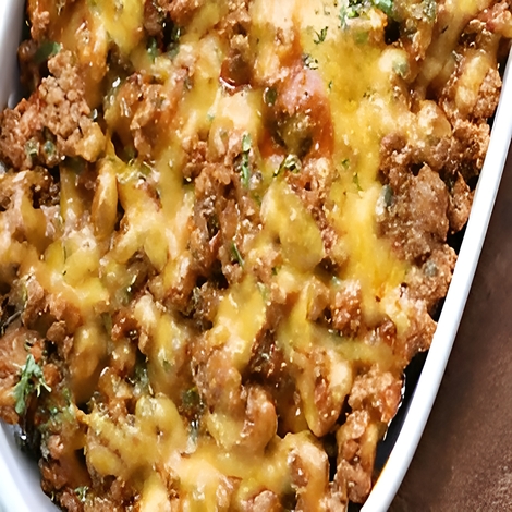 Air Fried Cheeseburger Casserole