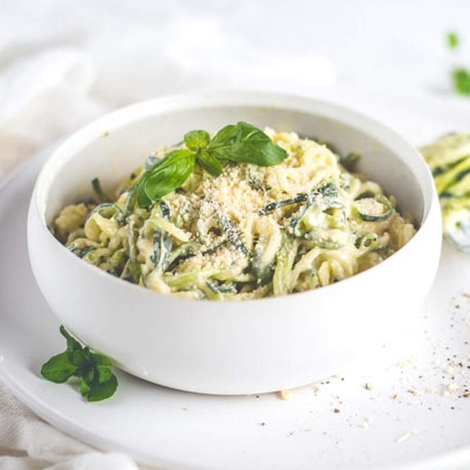 Alfredo With Courgette Noodles